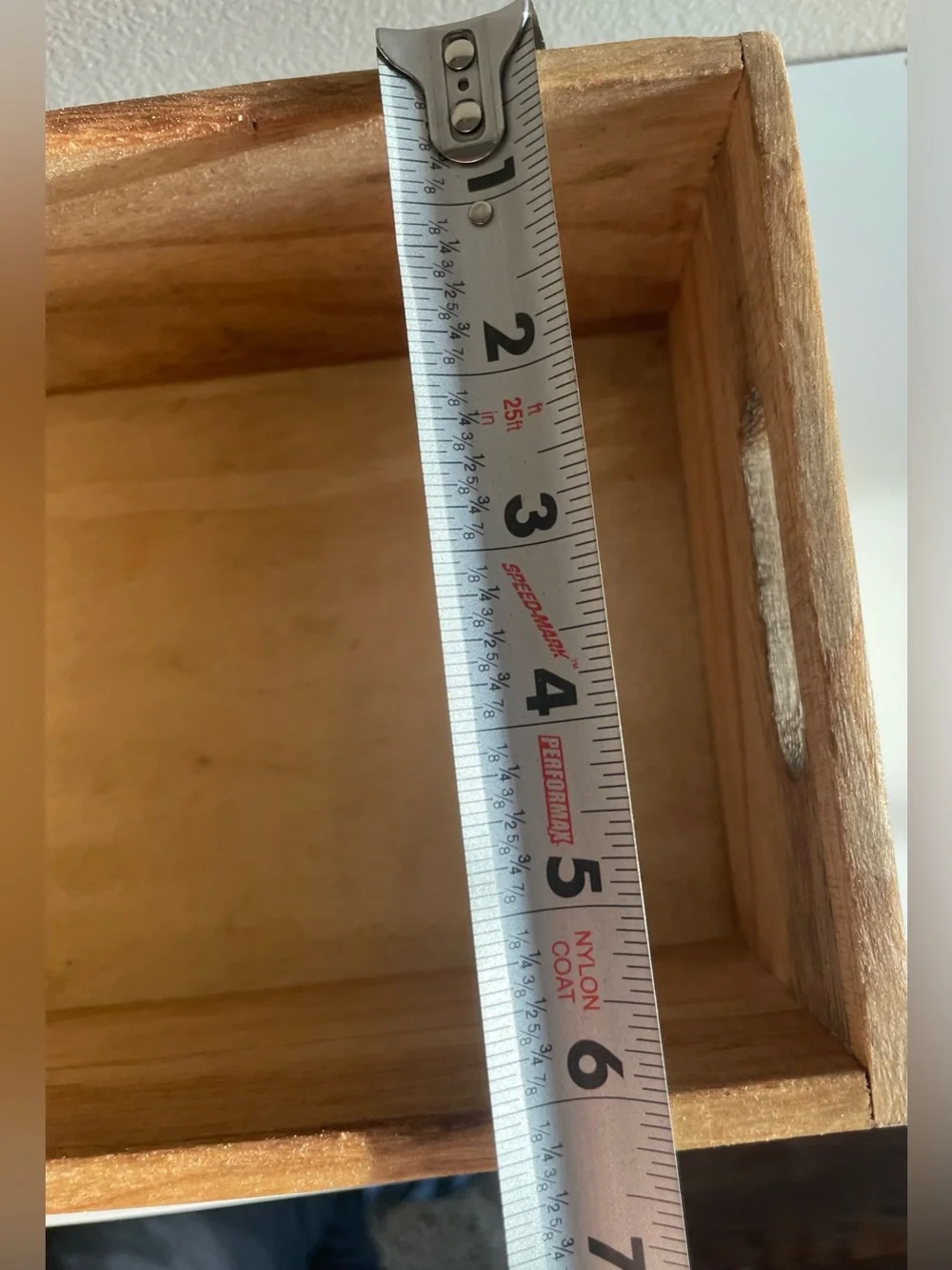 Rustic Wooden Slatted Storage Box